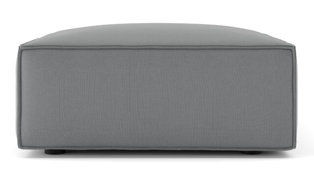 The Arles – Harbor Gray Flat Weave, Ottoman