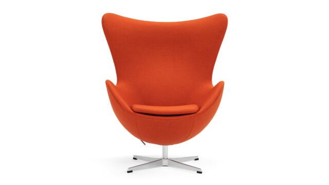 The Arne – Burnt Orange Wool, Lounge Chair