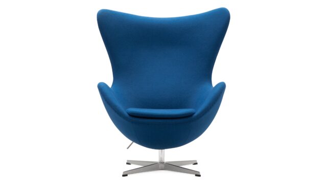 The Arne – Indigo Blue Wool, Lounge Chair