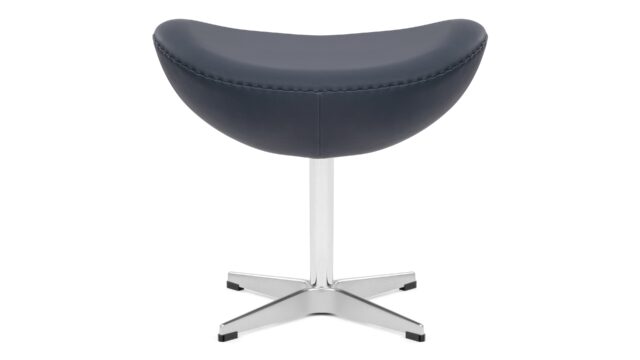 The Arne – Vintage Blue Vegan Leather, Ottoman