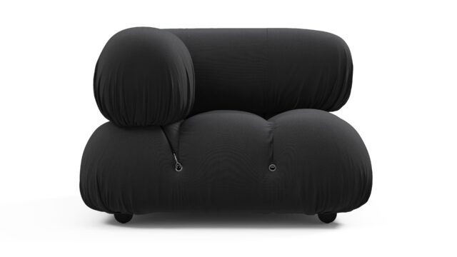 The Bellini Outdoor – Black Performance Weave (Outdoor), Left Corner