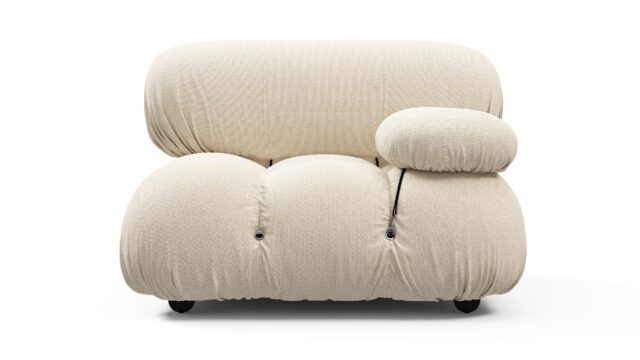 The Bellini – Cream Chunky Performance Weave (Outdoor), Right Arm