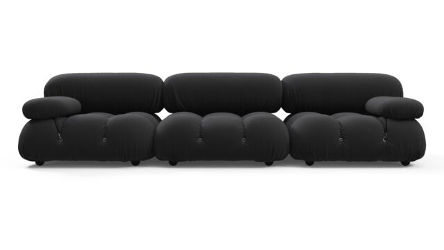 The Bellini – Black Performance Weave (Outdoor), Three Seater Sofa