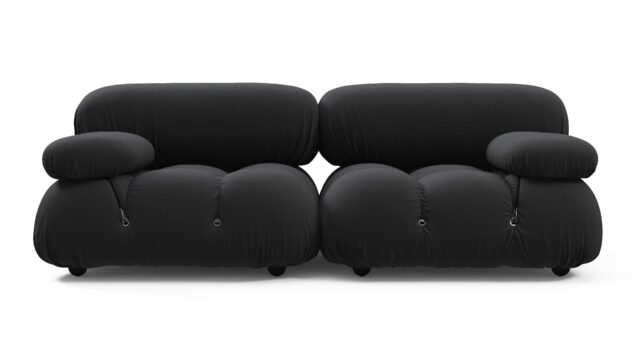 The Bellini Outdoor – Black Performance Weave (Outdoor), Two Seater Sofa