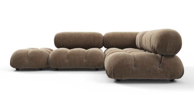 The Bellini – Cappuccino Brown Chenille, Sectional (Small Right Corner)