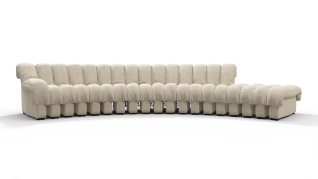The DS 600 – Eggshell Vegan Suede, Sectional Sofa