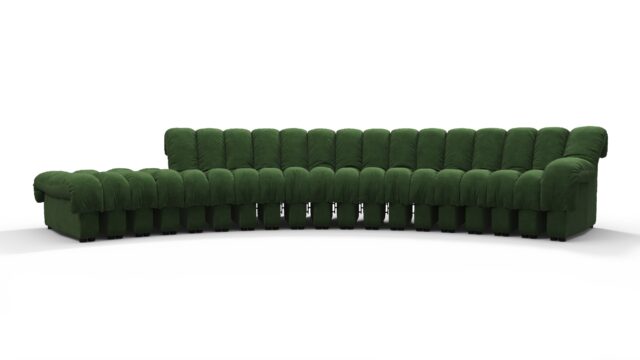 The DS 600 – Tarragon Vegan Suede, Sectional Sofa