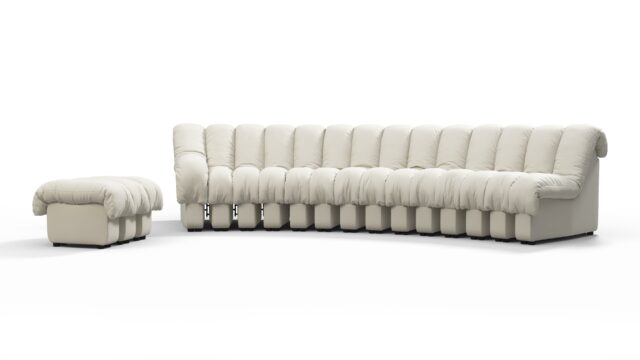 The DS 600 – Cream Vegan Leather, Sectional Sofa