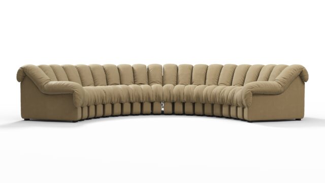 The DS 600 – Beige Vegan Leather, Large Sectional