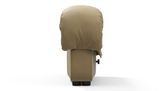 The DS 600 – Beige Vegan Leather, Left End Stool Module