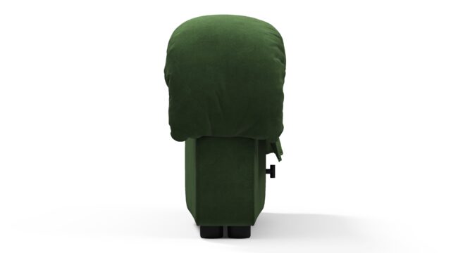 The DS 600 – Tarragon Vegan Suede, Left End Stool Module