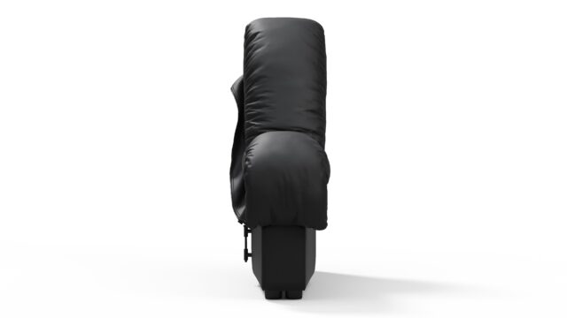The DS 600 – Black Vegan Leather, Right End Sofa Module