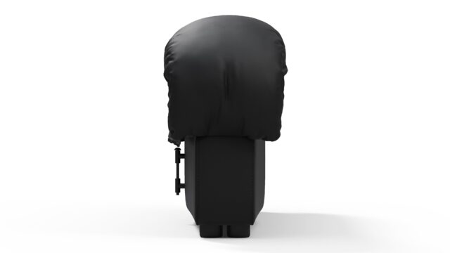 The DS 600 – Black Vegan Leather, Right End Stool Module