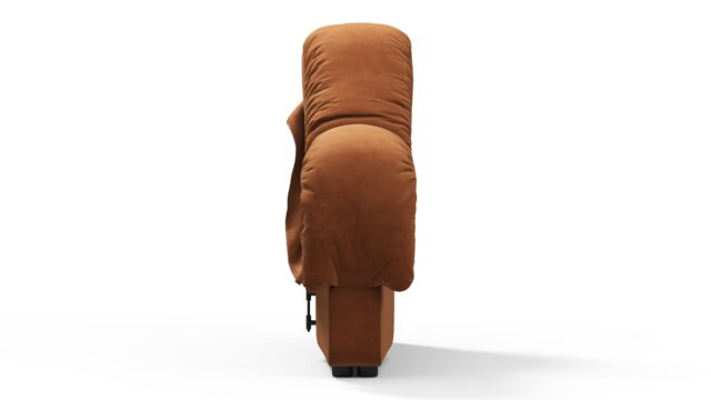 The DS 600 – Burnt Orange Vegan Suede, Right End Sofa Module