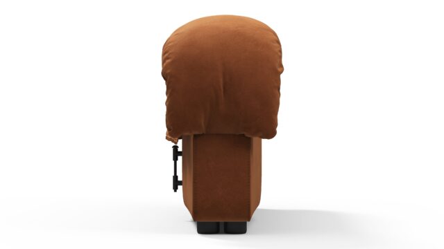 The DS 600 – Burnt Orange Vegan Suede, Right End Stool Module