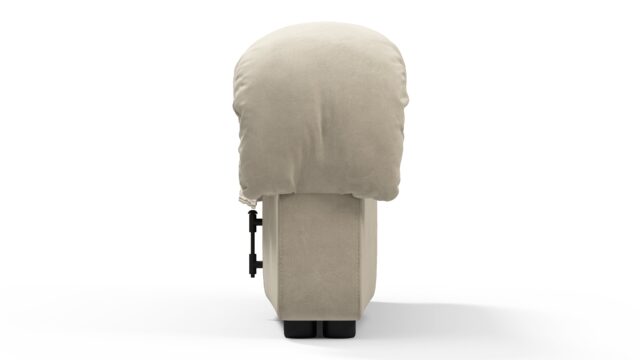 The DS 600 – Eggshell Vegan Suede, Right End Stool Module