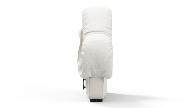 The DS 600 – White Boucle, Right End Sofa Module