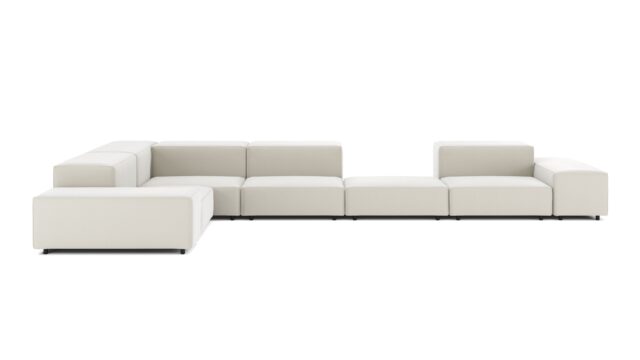 The Extrasoft – Oatmeal Brushed Weave, Large Corner (Left)