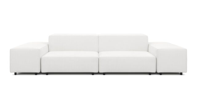 The Extrasoft – White Linen, Two Seater Sofa