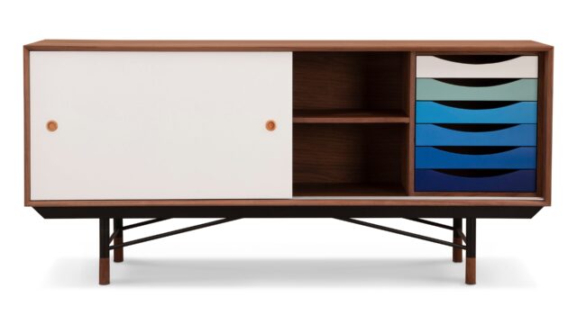 The Finn Juhl – Walnut and Blue, Credenza