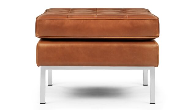 The Florence – Tan Premium Leather, Ottoman