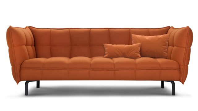 The Husk – Burnt Orange Wool, Sofa