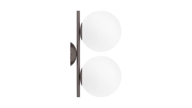 The IC – Pewter, Double Wall And Ceiling Light