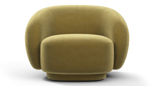 The Julep – Olive Gold Velvet, Lounge Chair