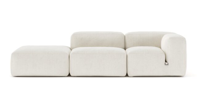 The Le Mura – Natural Linen, Open End Sofa (Left)