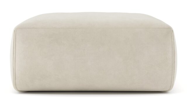 The Le Mura – Eggshell Vegan Suede, Ottoman