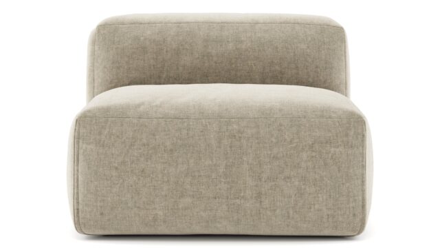 The Le Mura – Beige Gray Chenille, Armless