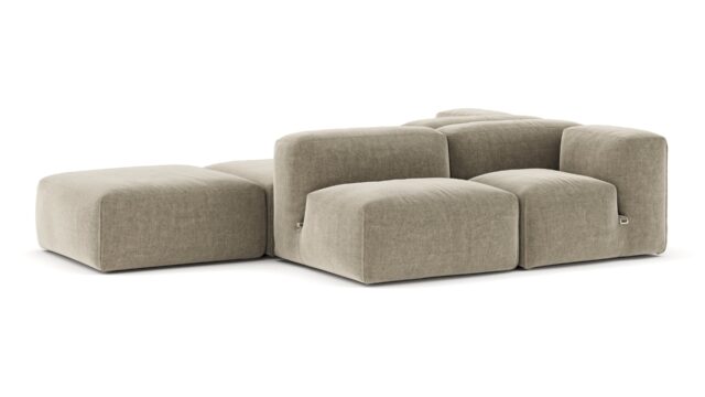 The Le Mura – Beige Gray Chenille, Dual Aspect (Left)