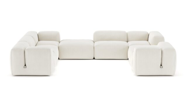 The Le Mura – Natural Linen, Eight Seater (Left)