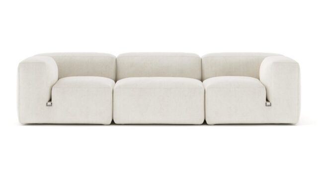 The Le Mura – Natural Linen, Three Seater Sofa