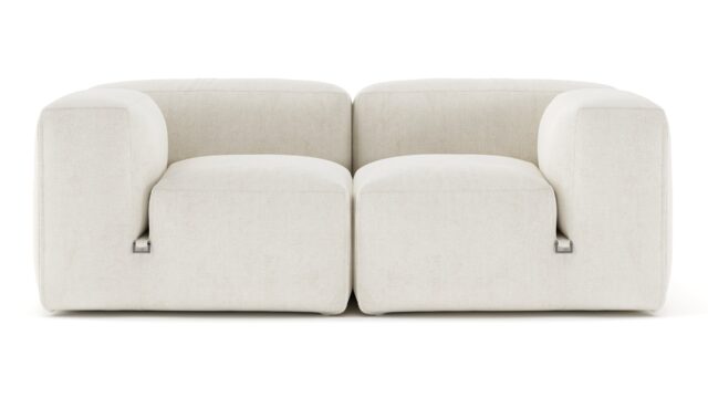 The Le Mura – Natural Linen, Two Seater Sofa