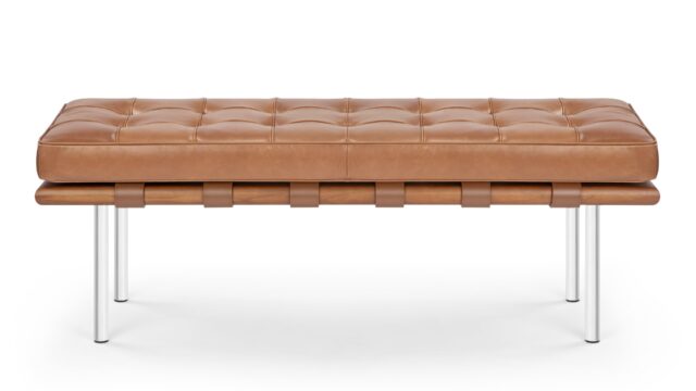 The Manhattan – Tan Premium Leather, Two Seater