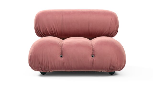 The Bellini – Blush Pink Velvet, Armless Module
