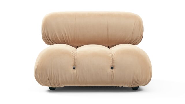 The Bellini – Ecru Velvet, Armless Module