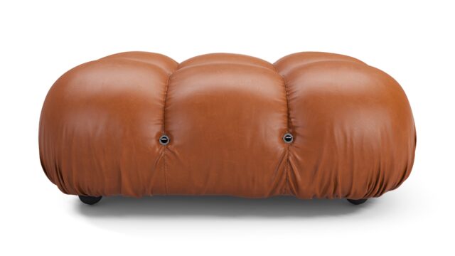 The Bellini – Tan Premium Leather, Ottoman