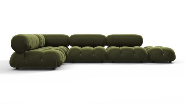 The Bellini – Thyme Luxe Velvet, Sectional (Left Corner)