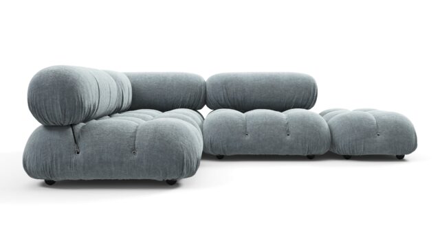 The Bellini – Cerulean Chenille, Sectional (Small Left Corner)