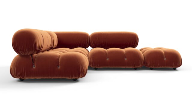 The Bellini – Spice Velvet, Sectional (Small Left Corner)