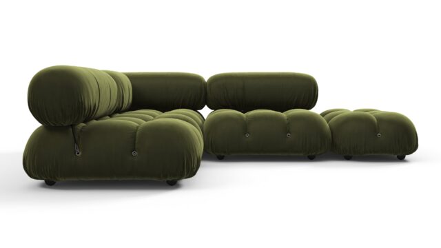 The Bellini – Thyme Luxe Velvet, Sectional (Small Left Corner)