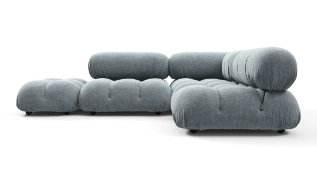 The Bellini – Cerulean Chenille, Sectional (Small Right Corner)