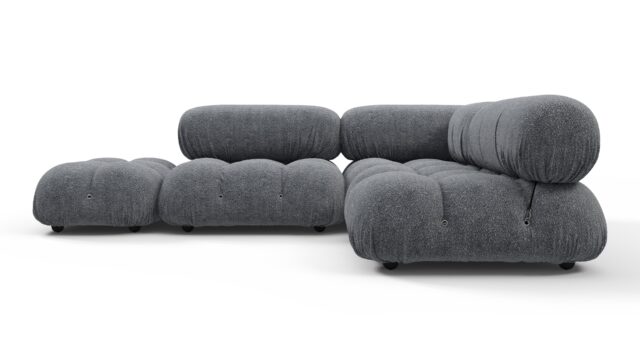 The Bellini – Gray Boucle, Sectional (Small Right Corner)