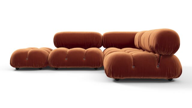 The Bellini – Spice Velvet, Sectional (Small Right Corner)