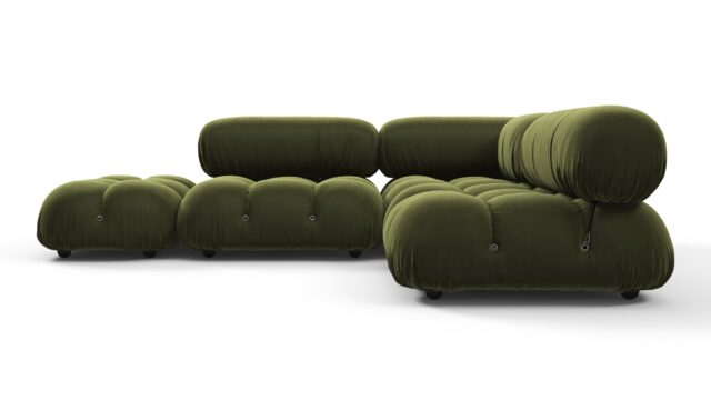 The Bellini – Thyme Luxe Velvet, Sectional (Small Right Corner)