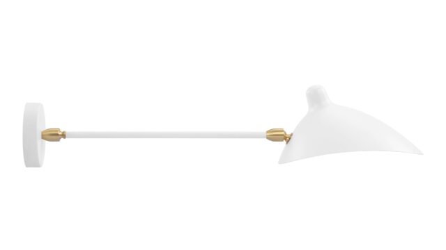 The Mouille – White, Single Arm Small Wall Lamp