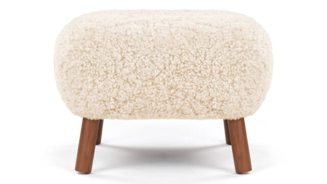 The Petra – Natural Luxe Sheepskin, Ottoman