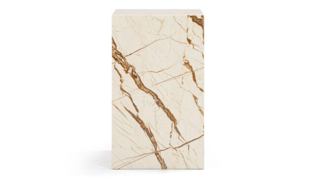 The Plinth – Sofita Gold Marble, Side Table